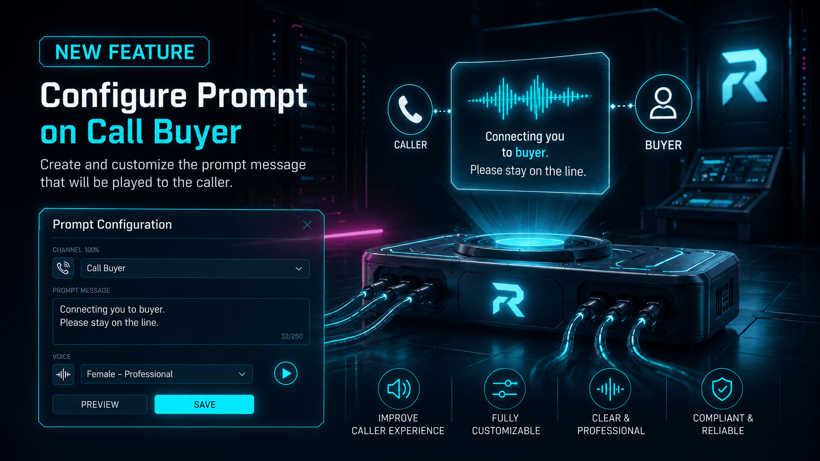 Buyer Greetings: Play a Message to the Caller Before Connecting