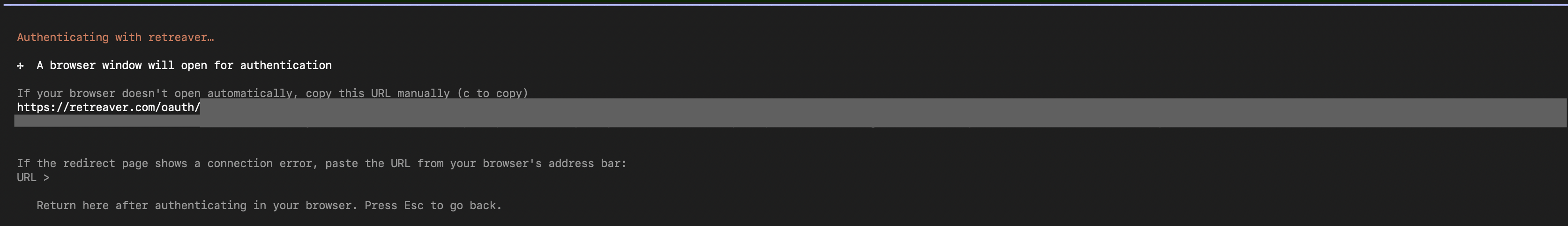 Re-authenticating a server from the /mcp panel
