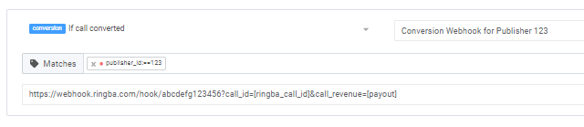 Conversion webhook source tag