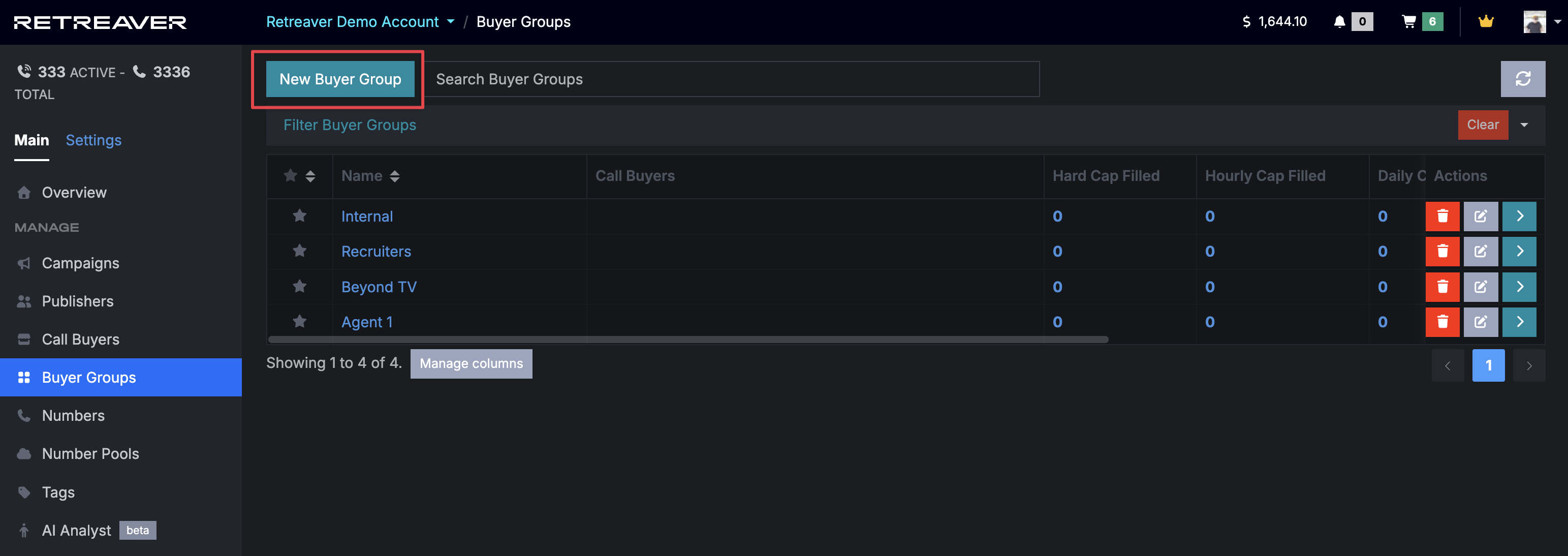 adding buyer groups